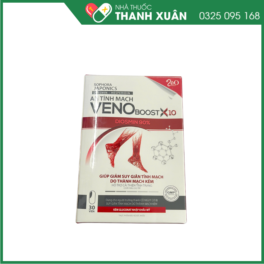 An Tĩnh mạch VenoBoost X10 giúp giảm suy giãn tĩnh mạch do thành mạch kém